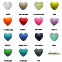 Motivperle Silikon Herz